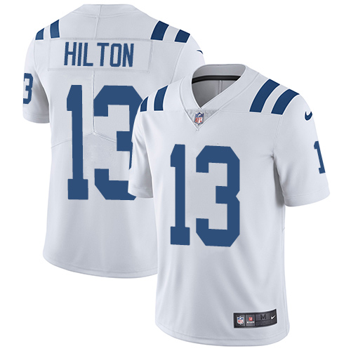 2019 men Indianapolis Colts #13 Hilton white Nike Vapor Untouchable Limited NFL Jersey